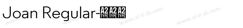Joan Regular字体转换